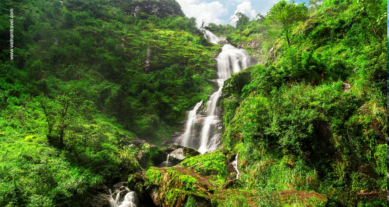 Silver Waterfall in Sapa, Vietnam silver waterfall sapa